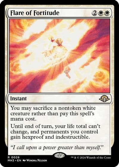 Flare of Fortitude Modern Horizons 3 Magic card