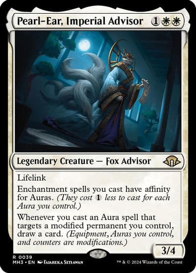 Pearl Ear Imperial Advisor Modern Horizons 3 Magic card