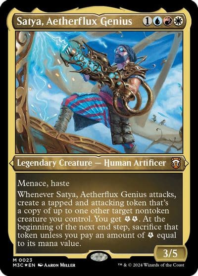 Satya Aetherflux Genius Foil Etched Commander: Modern Horizons 3 Magic card