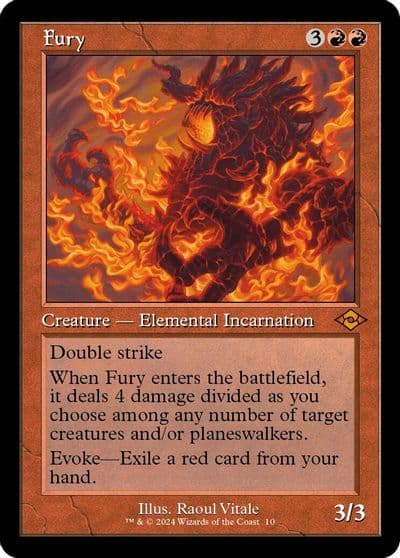 Fury Retro Frame Modern Horizons 2 Magic card
