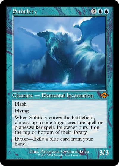 Subtlety Retro Frame Modern Horizons 2 Magic card