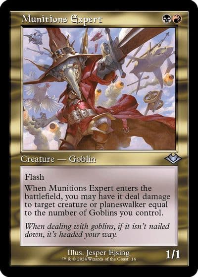 Munitions Expert Retro Frame Modern Horizons Magic card
