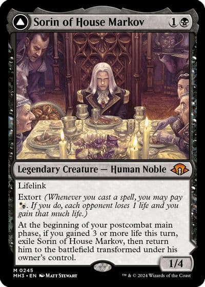 Sorin of House Markov Modern Horizons 3 Magic card