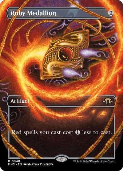 Ruby Medallion Borderless Modern Horizons 3 Magic card