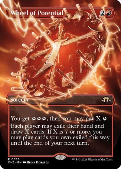 Wheel of Potential Borderless Modern Horizons 3 Magic card
