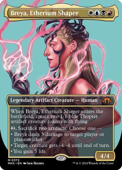 Breya Etherium Shaper Borderless Modern Horizons 3 Magic card
