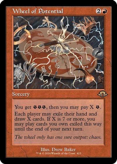 Wheel of Potential Retro Frame Modern Horizons 3 Magic card