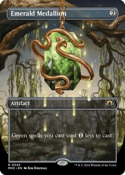 Emerald Medallion Borderless Modern Horizons 3 Magic card