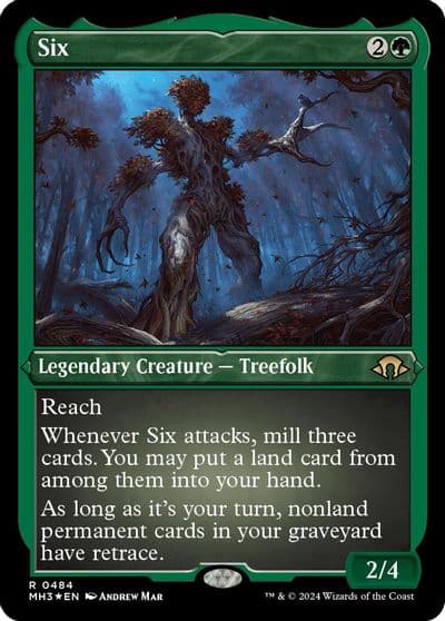 Six Foil Etched Modern Horizons 3 Magic card