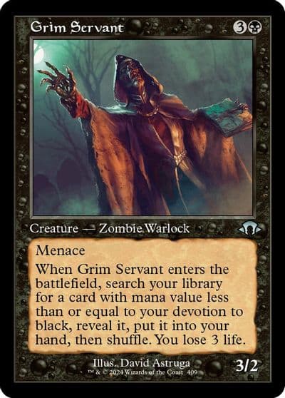 Grim Servant Retro Frame Modern Horizons 3 Magic card