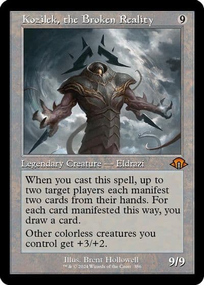 Kozilek the Broken Reality Retro Frame Modern Horizons 3 Magic card