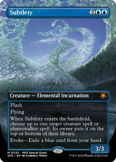 Subtlety Borderless Special Guests Magic card