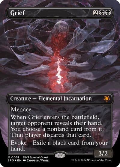 Grief Borderless Textured Foil Special Guests Magic card