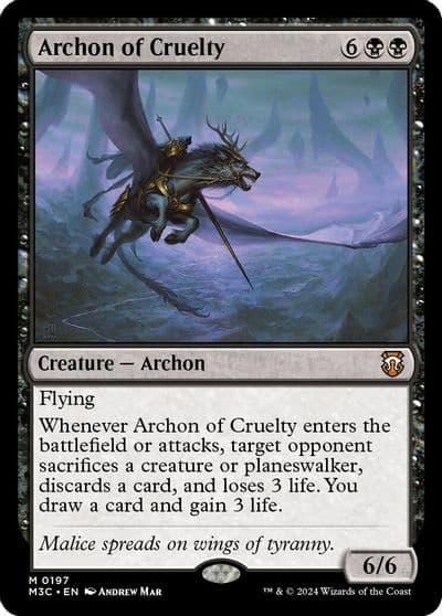 Archon of Cruelty Commander: Modern Horizons 3 Magic card