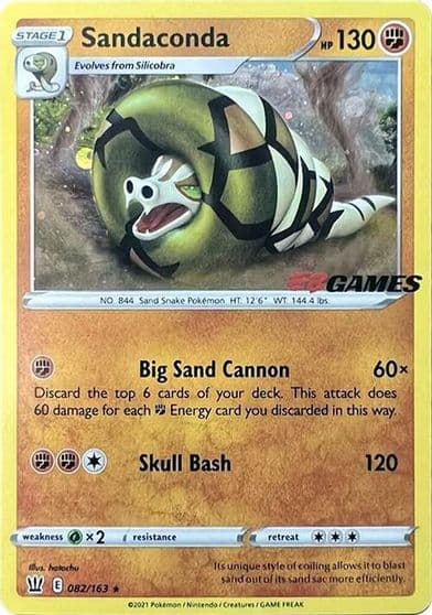Sandaconda (EB Games Exclusive) Miscellaneous Cards & Products Pokemon card