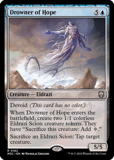 Drowner of Hope Ripple Foil Commander: Modern Horizons 3 Magic card