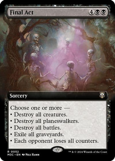 Final Act Extended Art Ripple Foil Commander: Modern Horizons 3 Magic card