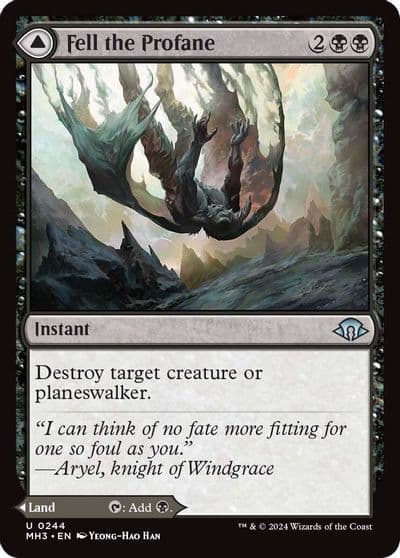 Fell the Profane Modern Horizons 3 Magic card