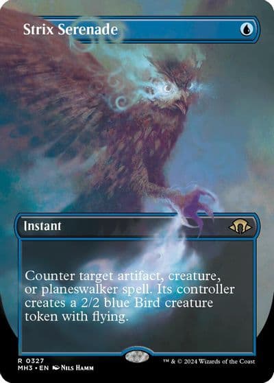 Strix Serenade Borderless Modern Horizons 3 Magic card