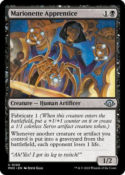 Marionette Apprentice Modern Horizons 3 Magic card