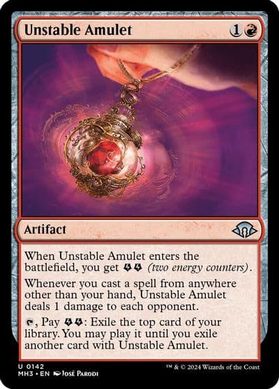 Unstable Amulet Modern Horizons 3 Magic card