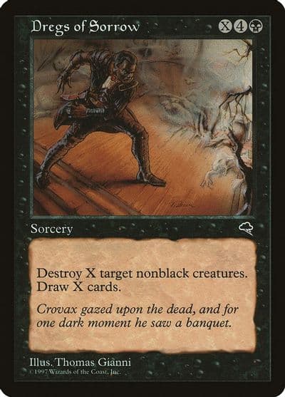 Dregs of Sorrow Tempest Magic card