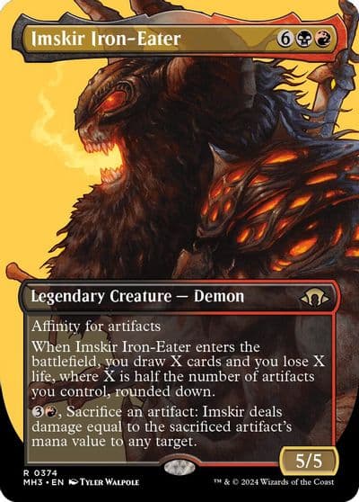 Imskir Iron Eater Borderless Modern Horizons 3 Magic card