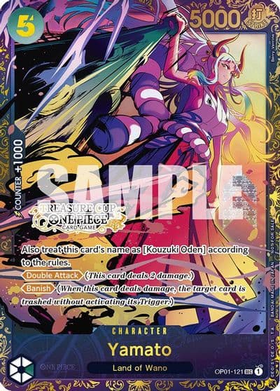 Yamato Treasure Cup One Piece Promotion Cards One Piece card