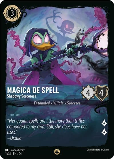 Magica De Spell Shadowy Sorceress Illumineer's Quest: Deep Trouble Lorcana card