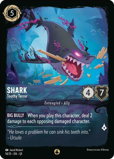 Shark Toothy Terror Illumineer's Quest: Deep Trouble Lorcana card
