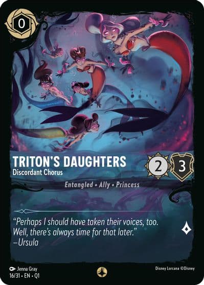 Tritons Daughters Discordant Chorus Illumineer's Quest: Deep Trouble Lorcana card