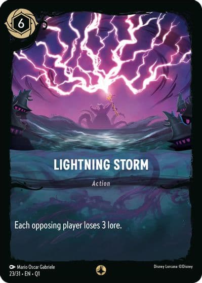 Lightning Storm Illumineer's Quest: Deep Trouble Lorcana card