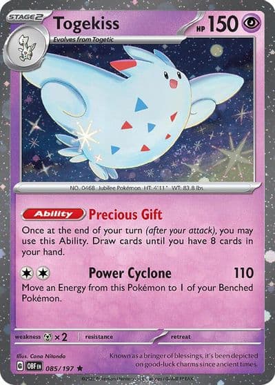Togekiss (Cosmos Holo) Blister Exclusives Pokemon card