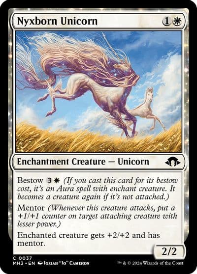 Nyxborn Unicorn Modern Horizons 3 Magic card