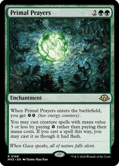 Primal Prayers Modern Horizons 3 Magic card