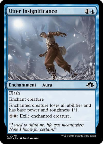 Utter Insignificance Modern Horizons 3 Magic card