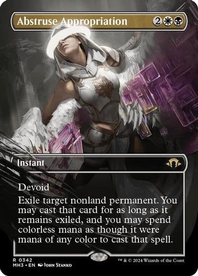 Abstruse Appropriation Borderless Modern Horizons 3 Magic card