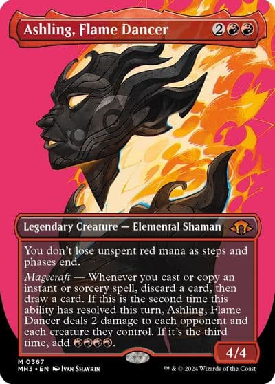 Ashling Flame Dancer Borderless Modern Horizons 3 Magic card