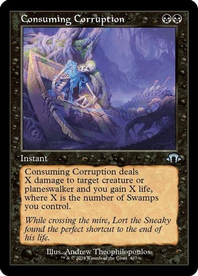 Consuming Corruption Retro Frame Modern Horizons 3 Magic card