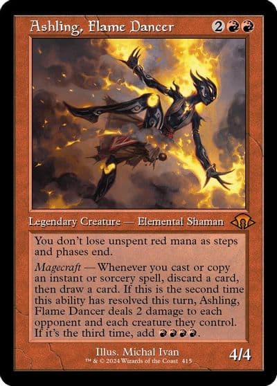 Ashling Flame Dancer Retro Frame Modern Horizons 3 Magic card