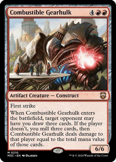 Combustible Gearhulk Commander: Modern Horizons 3 Magic card