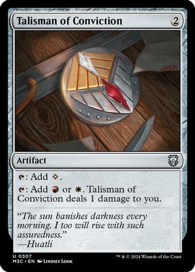 Talisman of Conviction Ripple Foil Commander: Modern Horizons 3 Magic card
