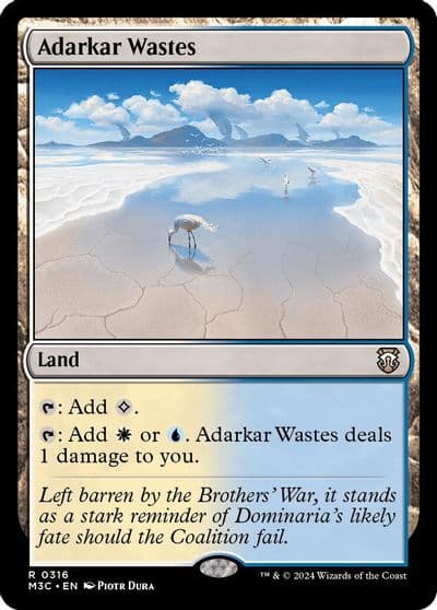 Adarkar Wastes Ripple Foil Commander: Modern Horizons 3 Magic card