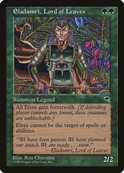 Eladamri Lord of Leaves Tempest Magic card