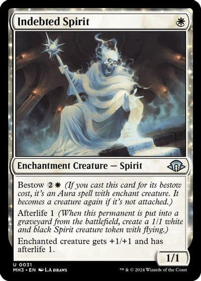 Indebted Spirit Modern Horizons 3 Magic card