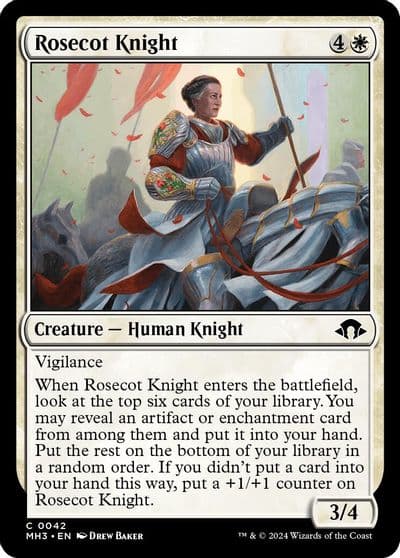 Rosecot Knight Modern Horizons 3 Magic card