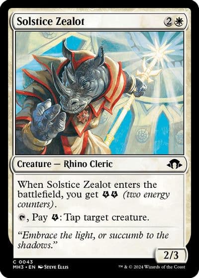 Solstice Zealot Modern Horizons 3 Magic card