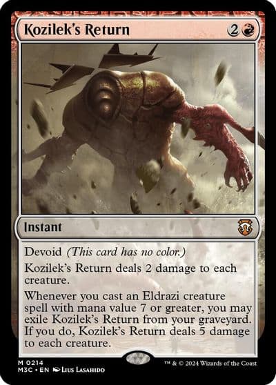 Kozileks Return Commander: Modern Horizons 3 Magic card