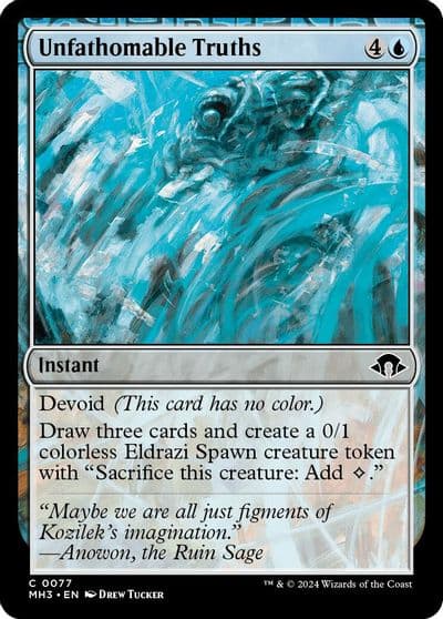 Unfathomable Truths Modern Horizons 3 Magic card
