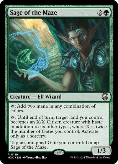 Sage of the Maze Commander: Modern Horizons 3 Magic card